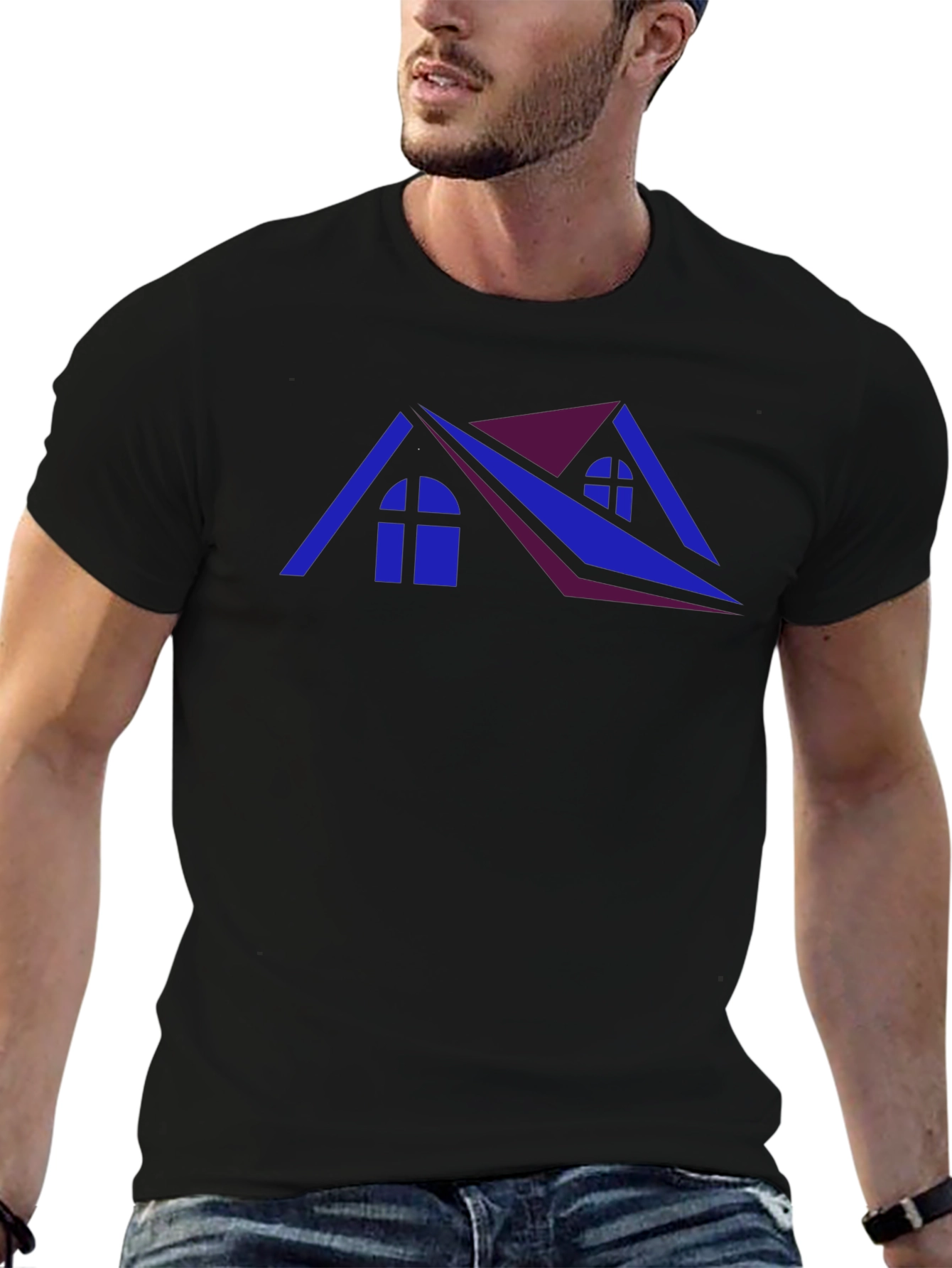 Modern Home Graphic T-Shirt - Urban Style