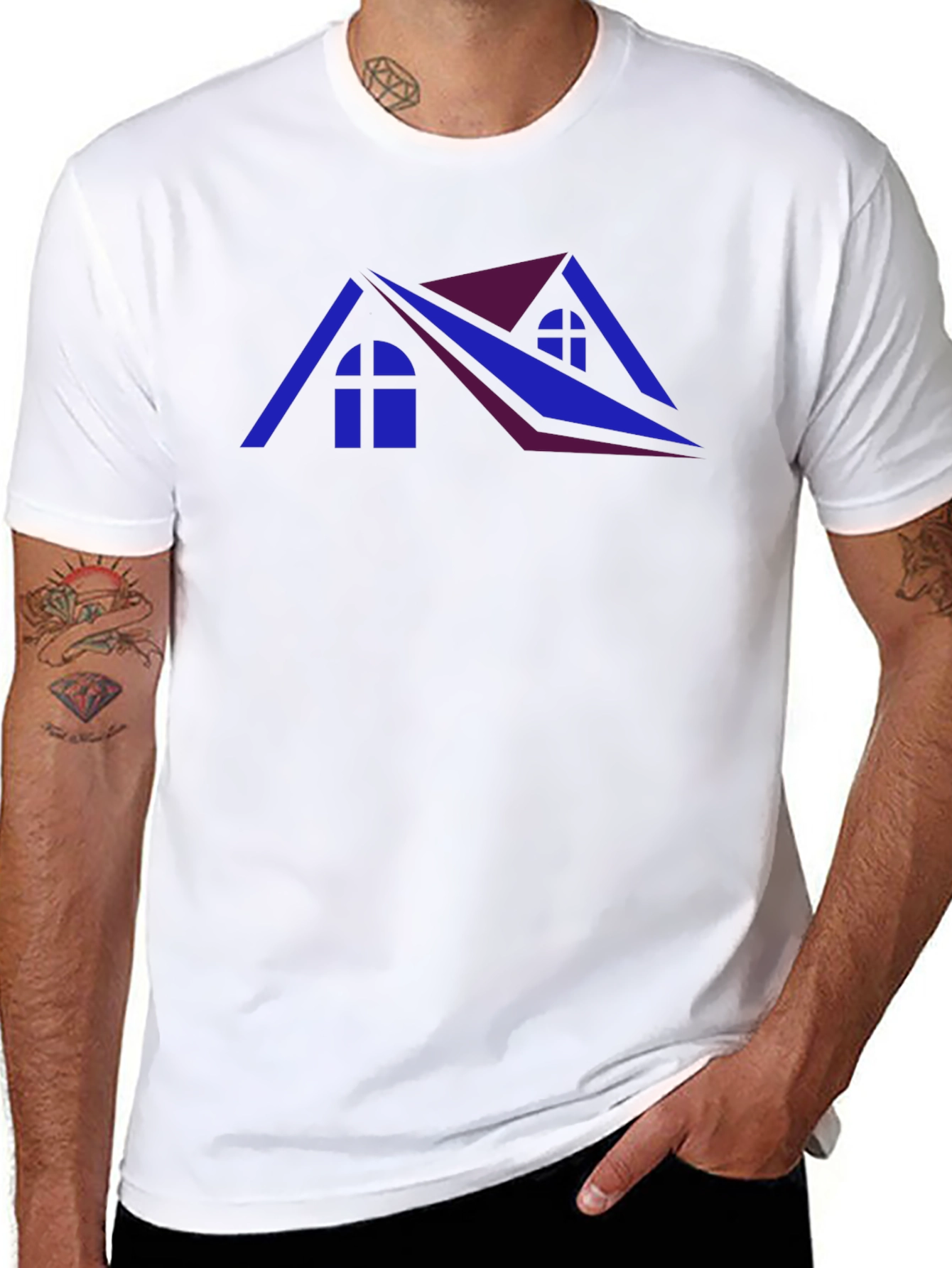 Modern Home Graphic T-Shirt - Urban Style