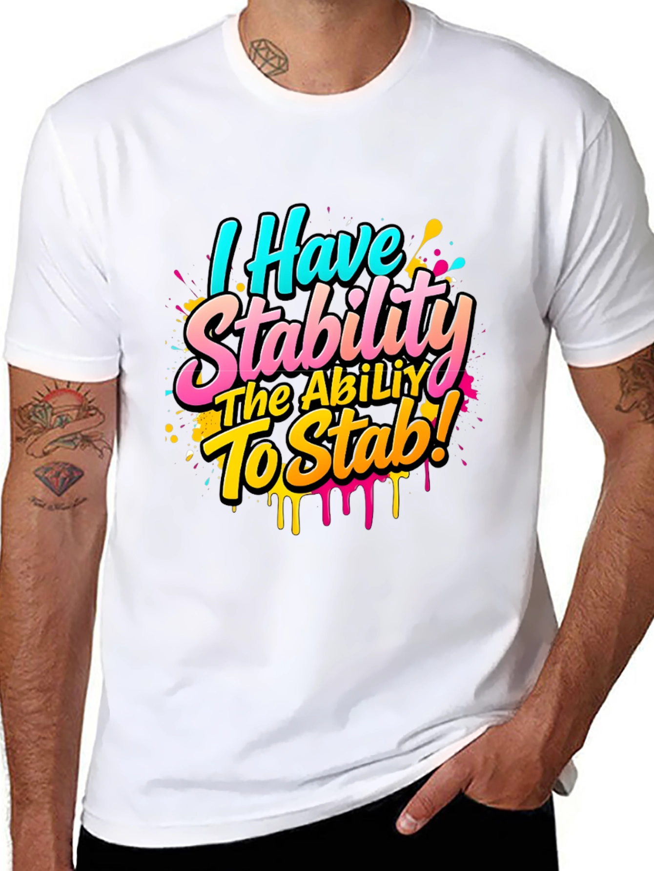 Funny Stability Stab T-Shirt