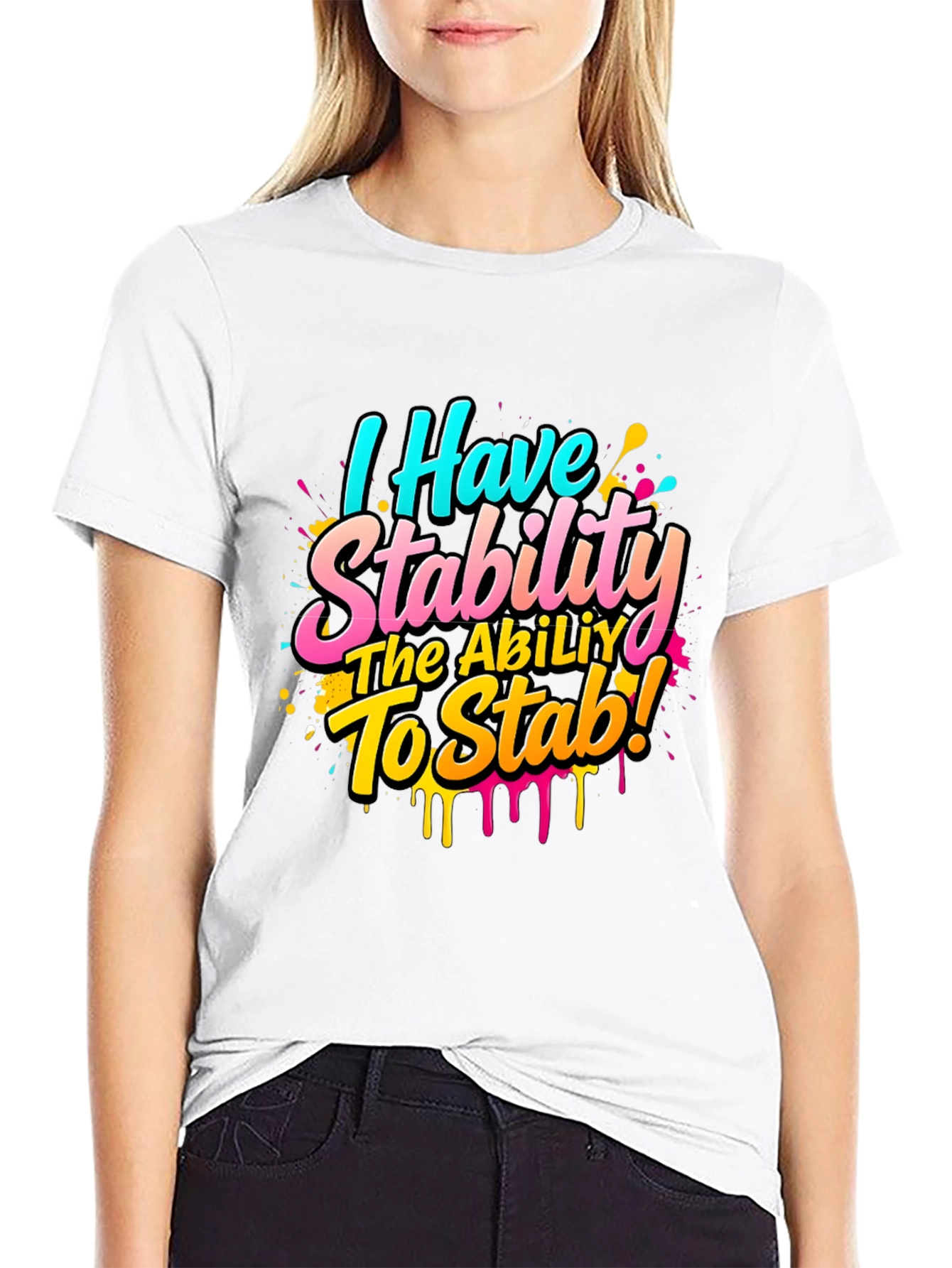 Funny Stability Stab T-Shirt