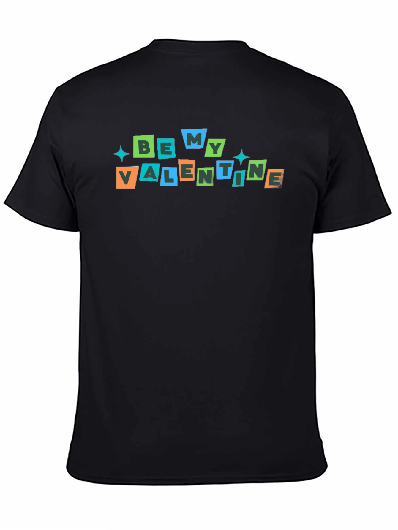 Be My Valentine Retro Block T-Shirt