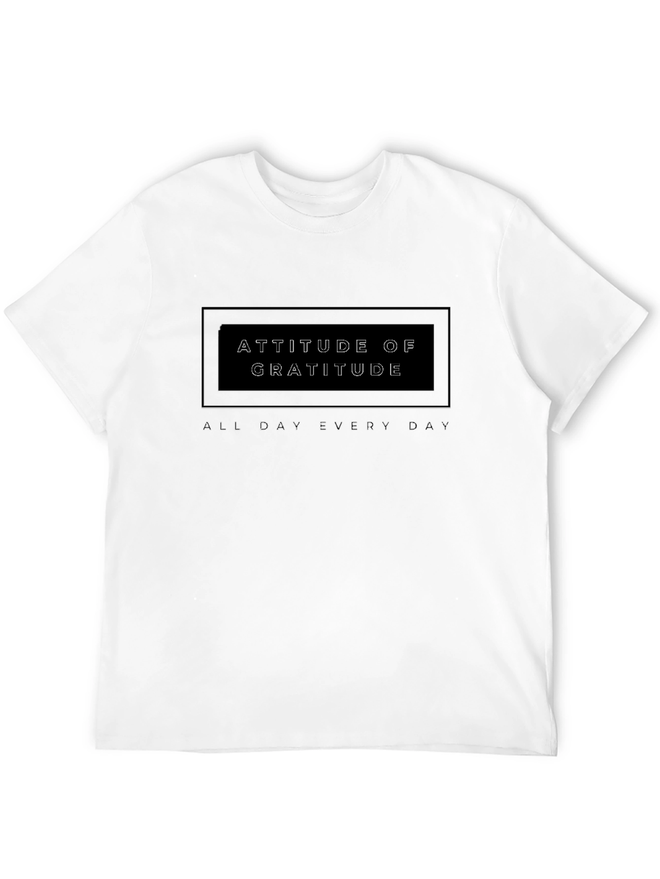 Attitude of Gratitude Black Graphic Tee