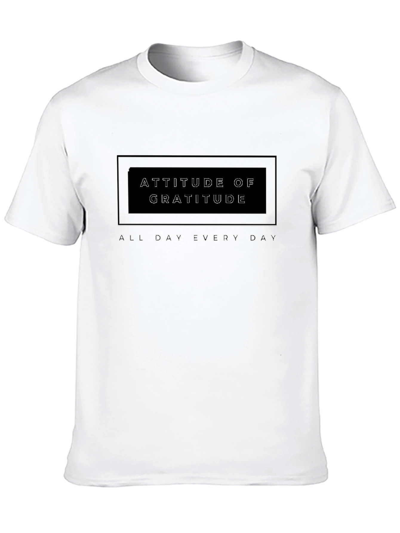 Attitude of Gratitude Black Graphic Tee