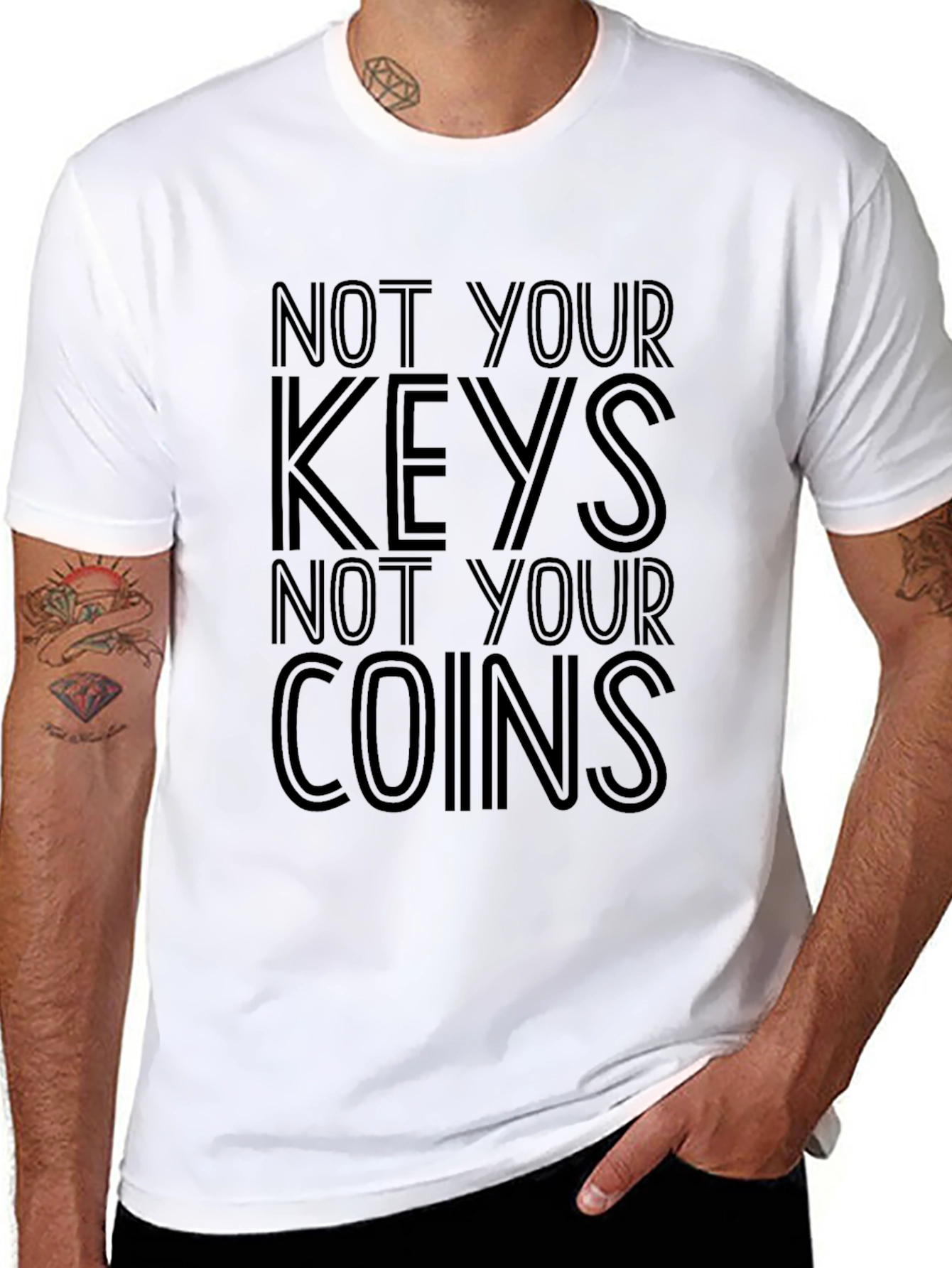 Not Your Keys Not Your Coins Crypto T-Shirt