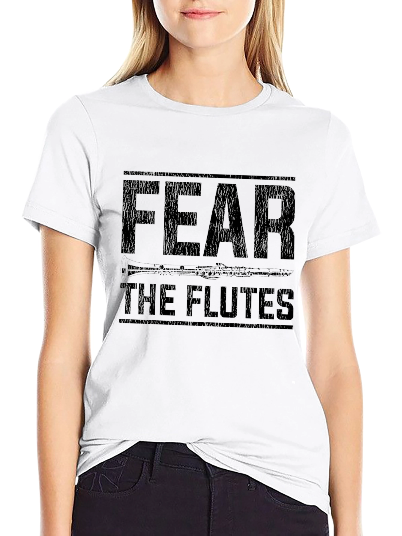 Fear the Flutes Funny Music T-Shirt