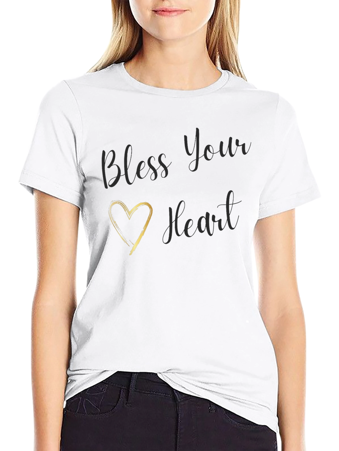 Bless Your Heart Black Graphic Tee