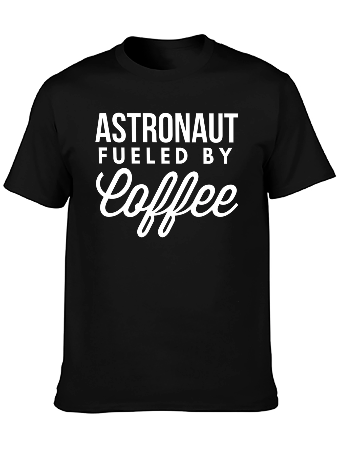 Astronaut Fueled By Coffee Graphic Tee