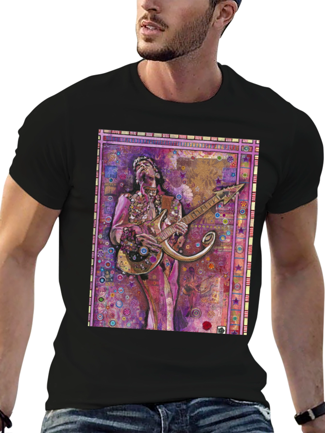 Prince Guitar Graphic T-Shirt