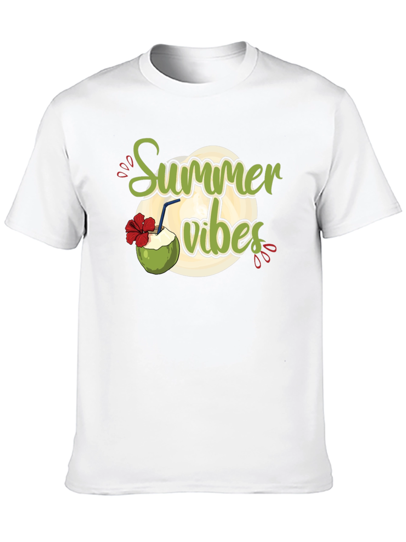 Summer Vibes Graphic Black T-Shirt