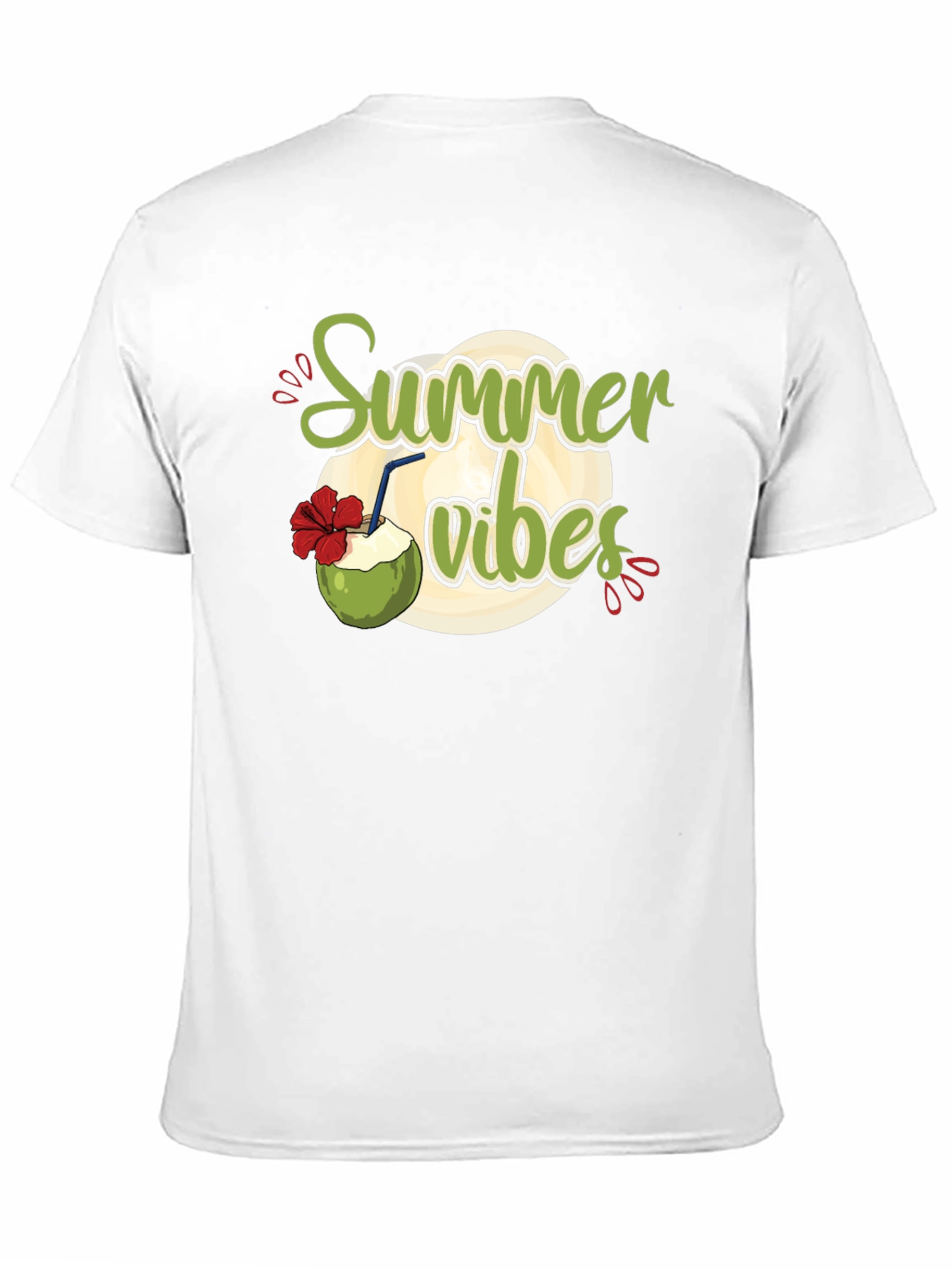 Summer Vibes Graphic Black T-Shirt