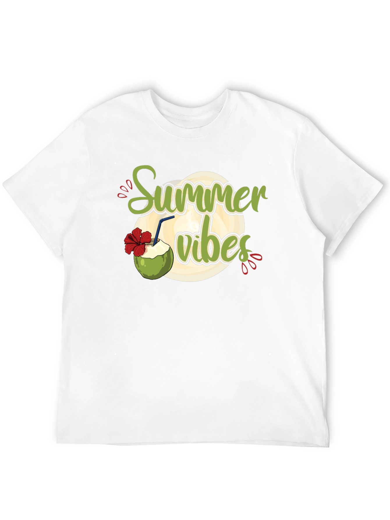 Summer Vibes Graphic Black T-Shirt