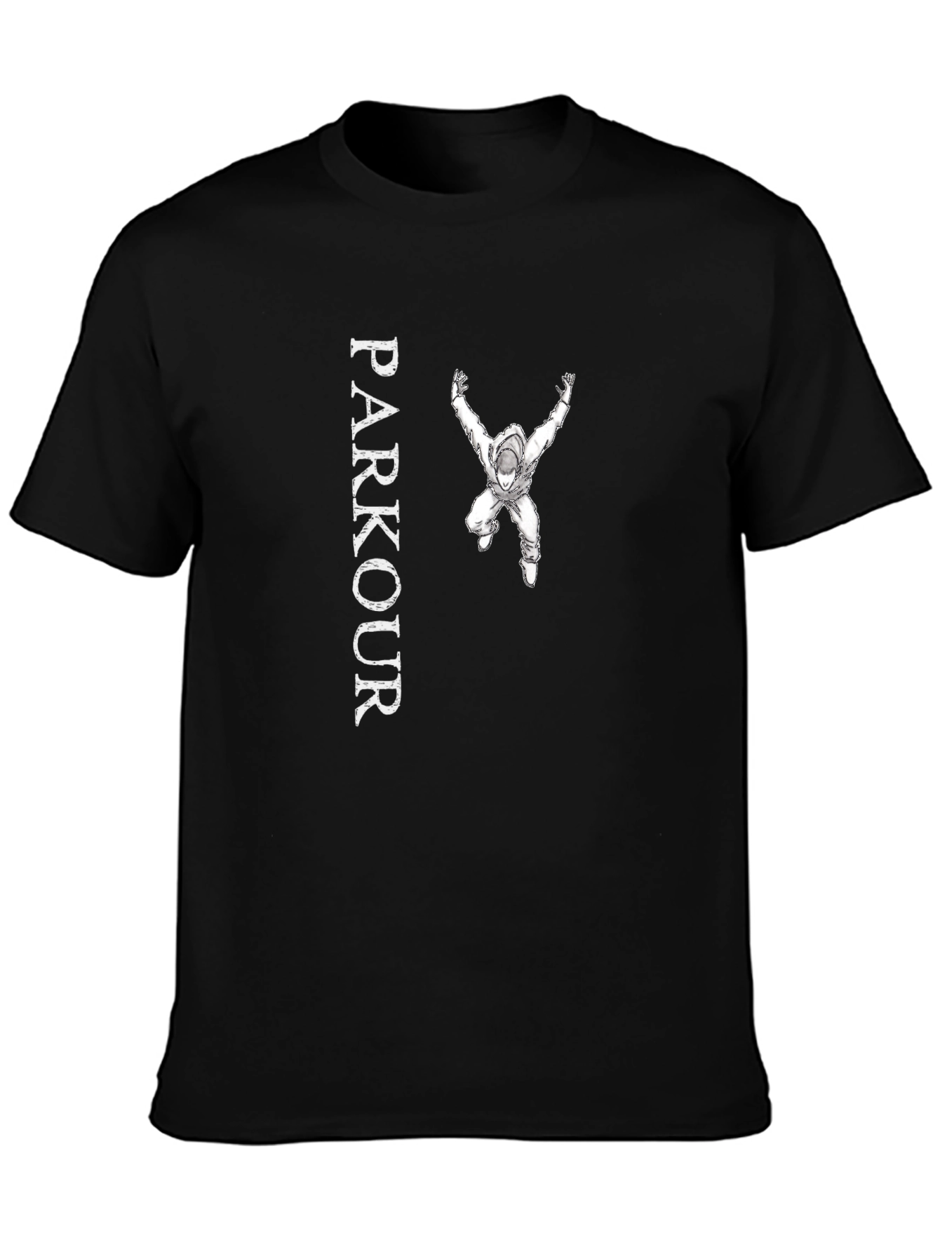 Parkour Graphic Tee - Black