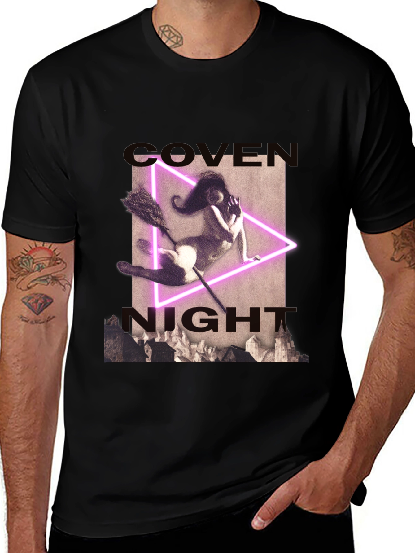 Coven Night T-Shirt - Witch Graphic Tee