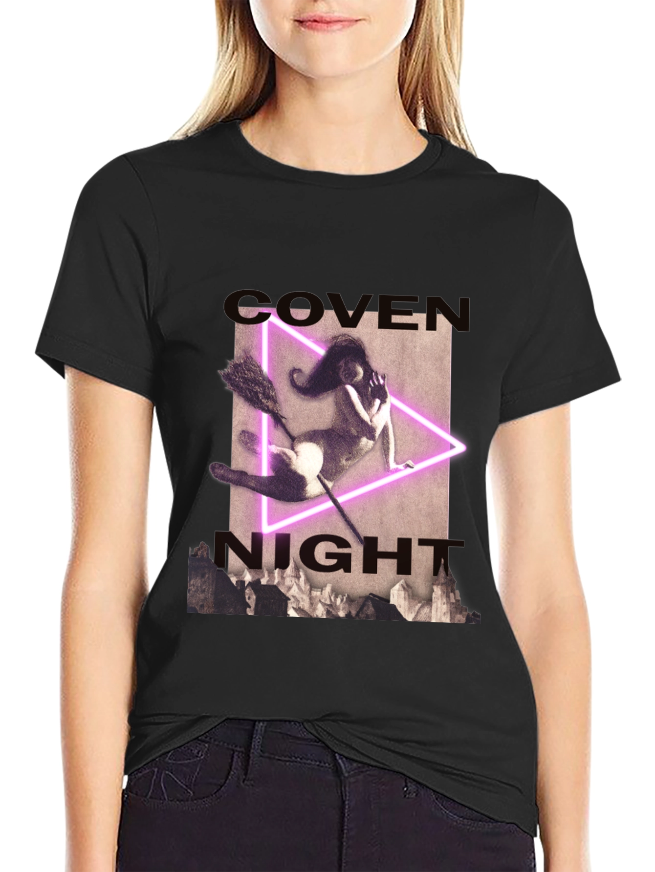 Coven Night T-Shirt - Witch Graphic Tee