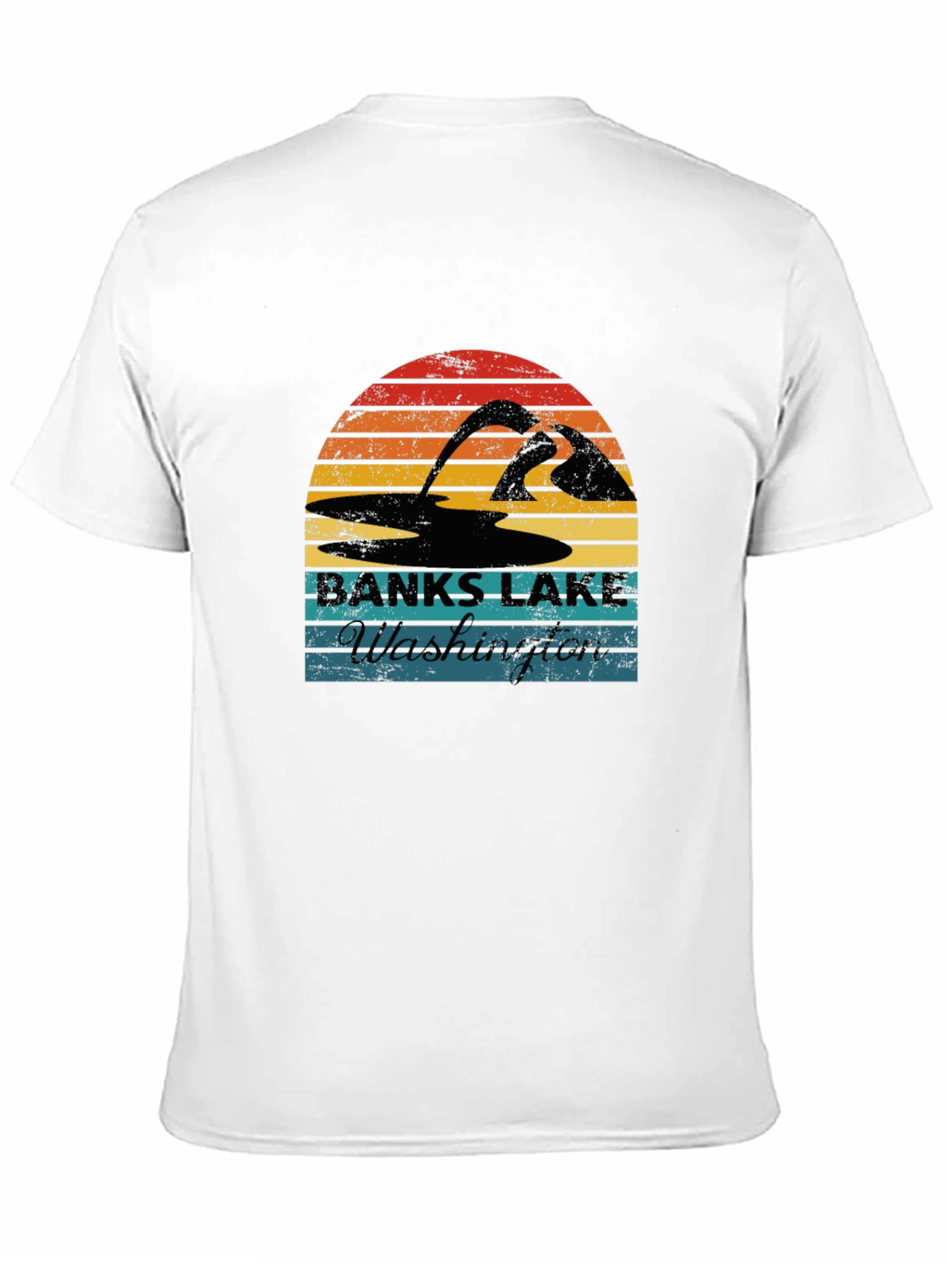 Banks Lake Washington Retro T-Shirt
