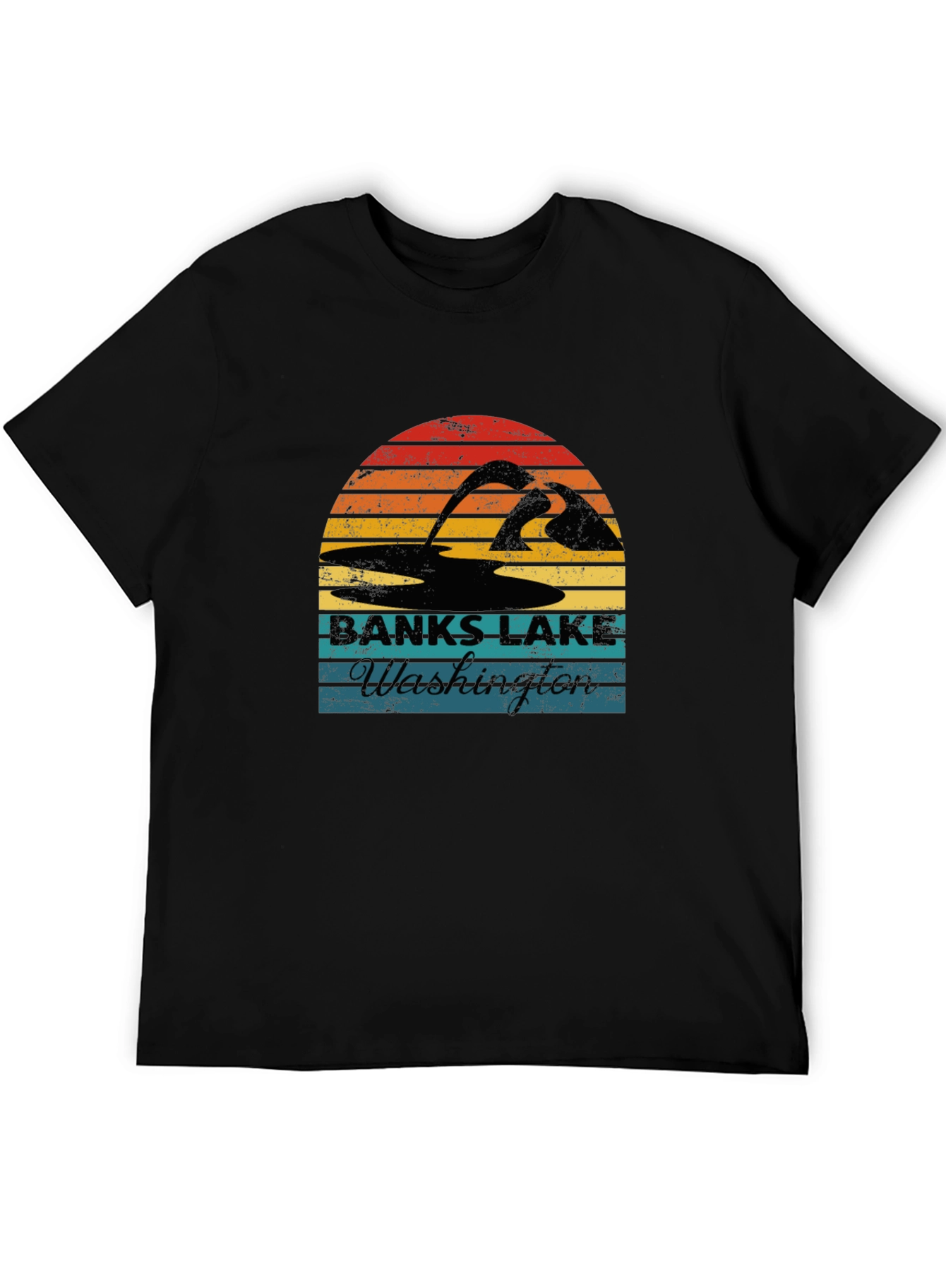 Banks Lake Washington Retro T-Shirt