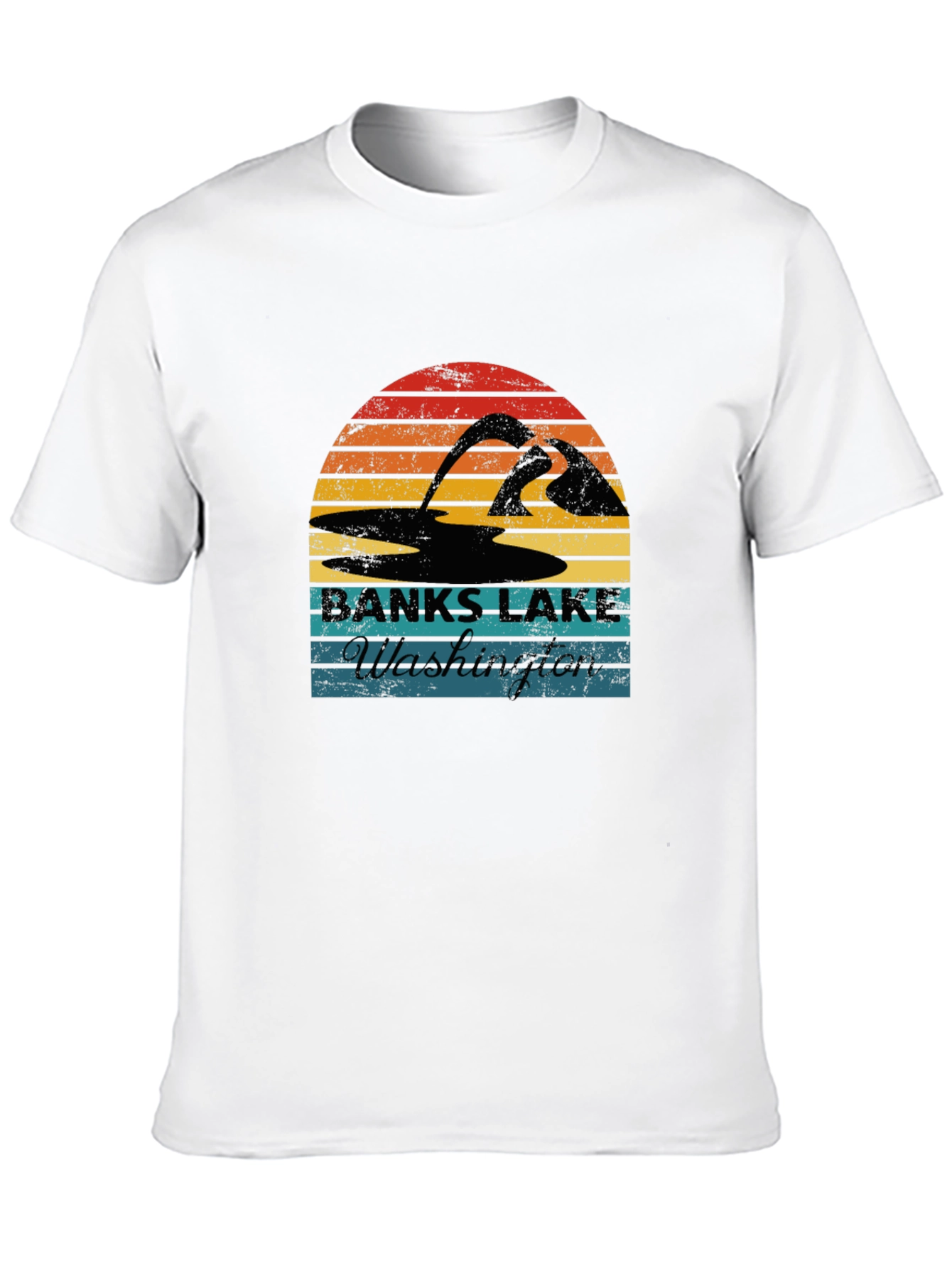Banks Lake Washington Retro T-Shirt