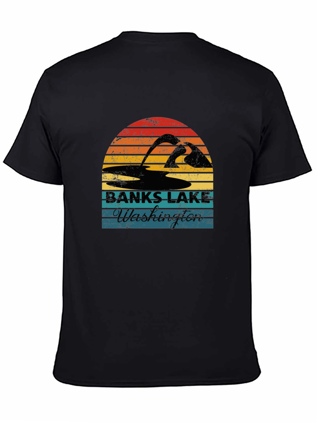 Banks Lake Washington Retro T-Shirt