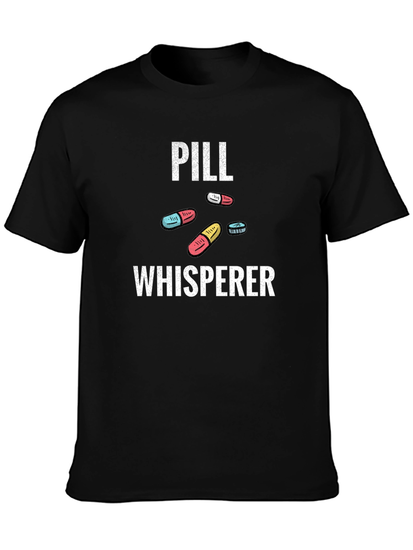 Pill Whisperer Graphic Tee - Black Cotton T-Shirt