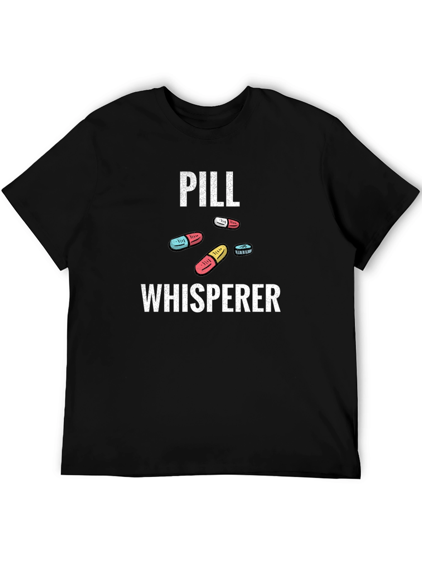 Pill Whisperer Graphic Tee - Black Cotton T-Shirt