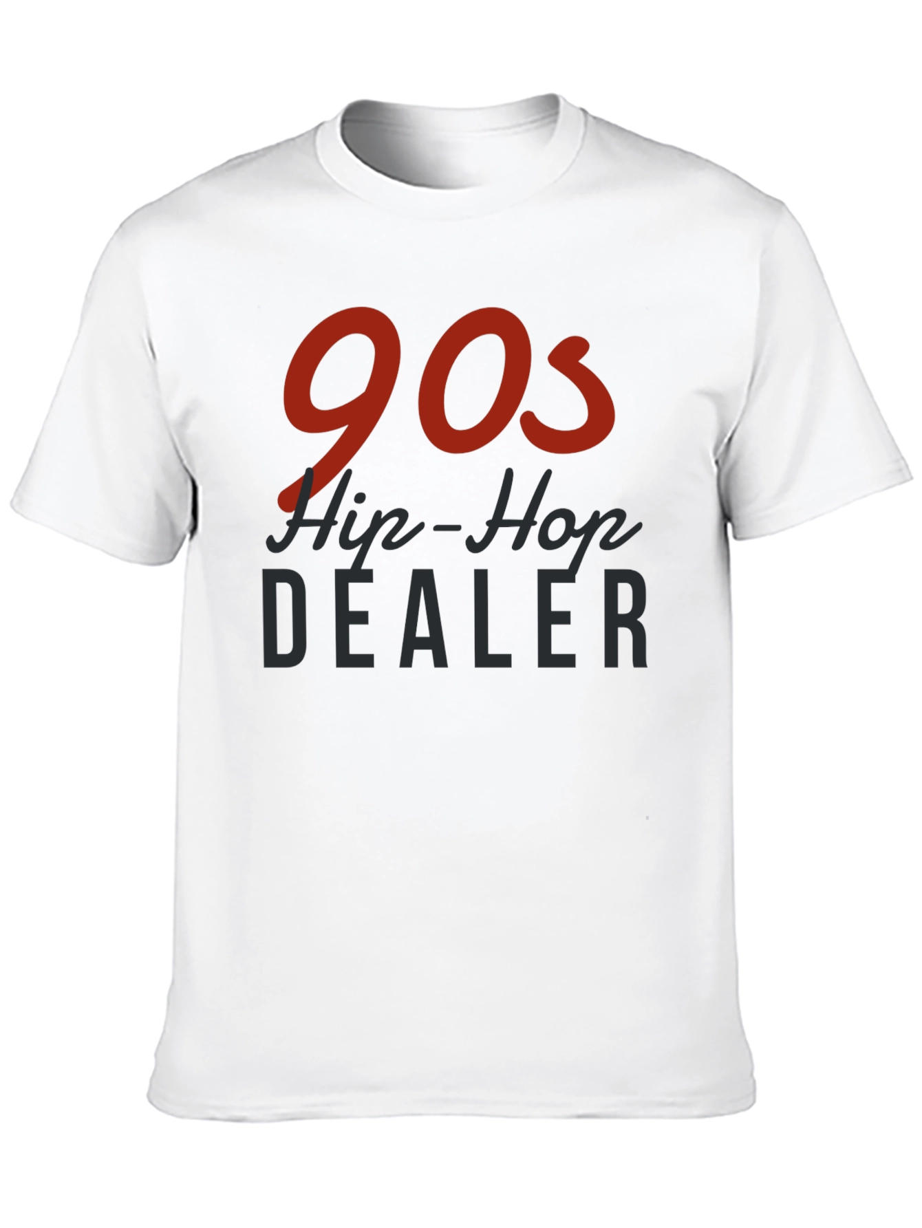 90s Hip-Hop Dealer Black Graphic T-Shirt