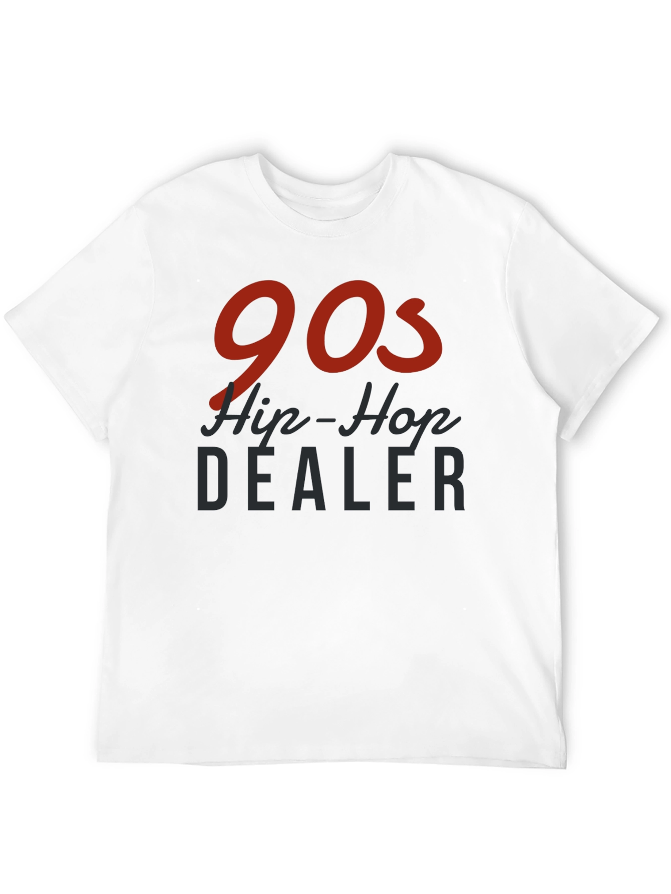 90s Hip-Hop Dealer Black Graphic T-Shirt