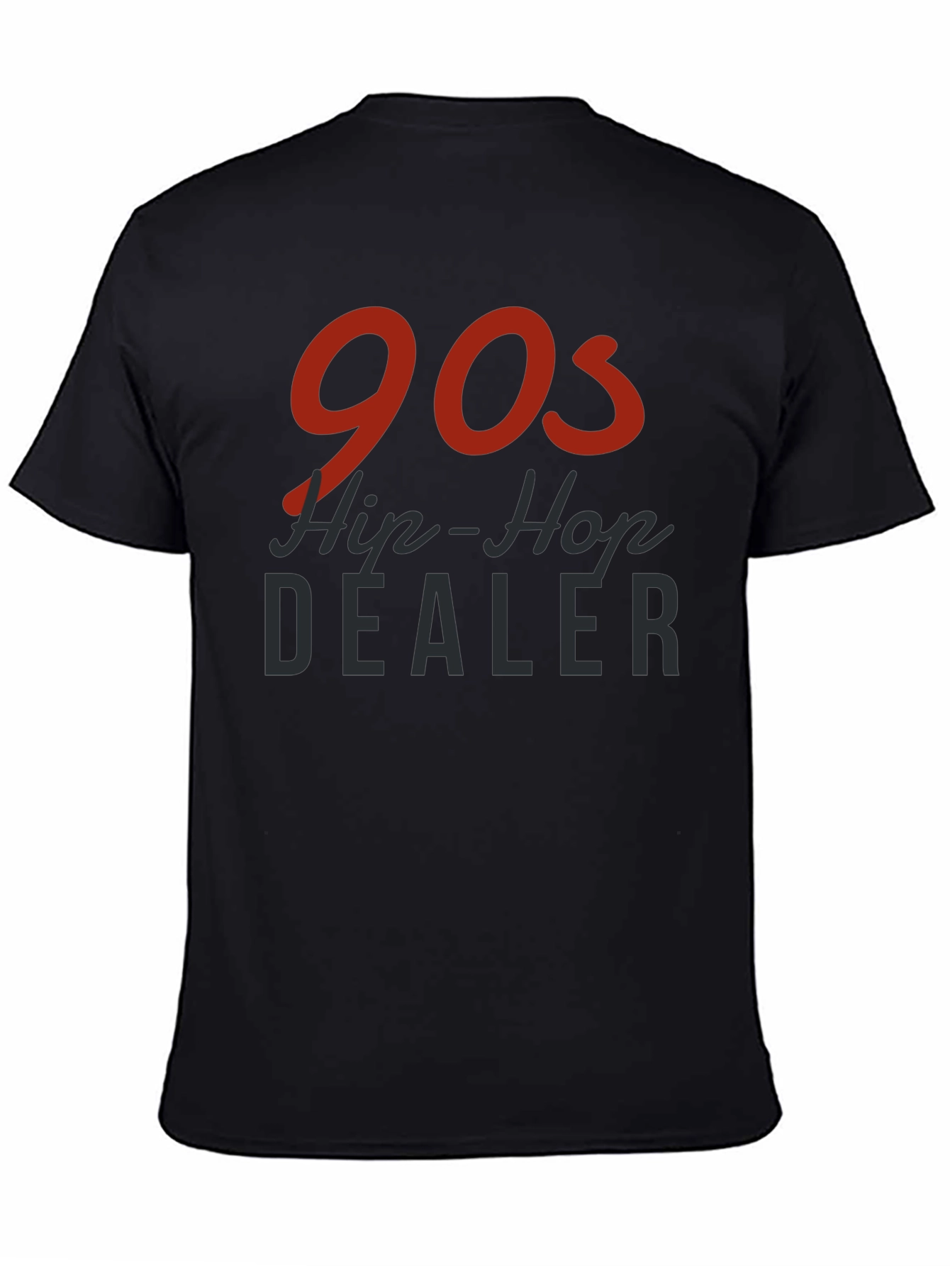 90s Hip-Hop Dealer Black Graphic T-Shirt