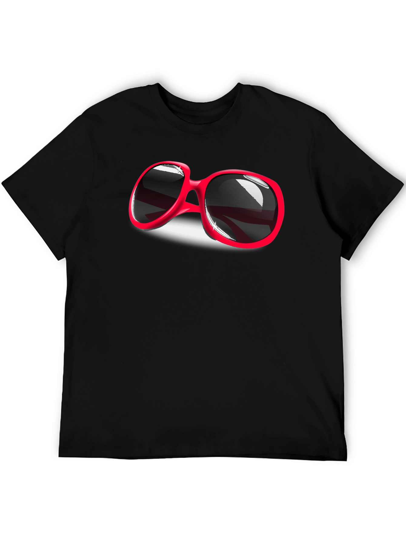 Retro Red Sunglasses Graphic T-Shirt - Cool & Stylish
