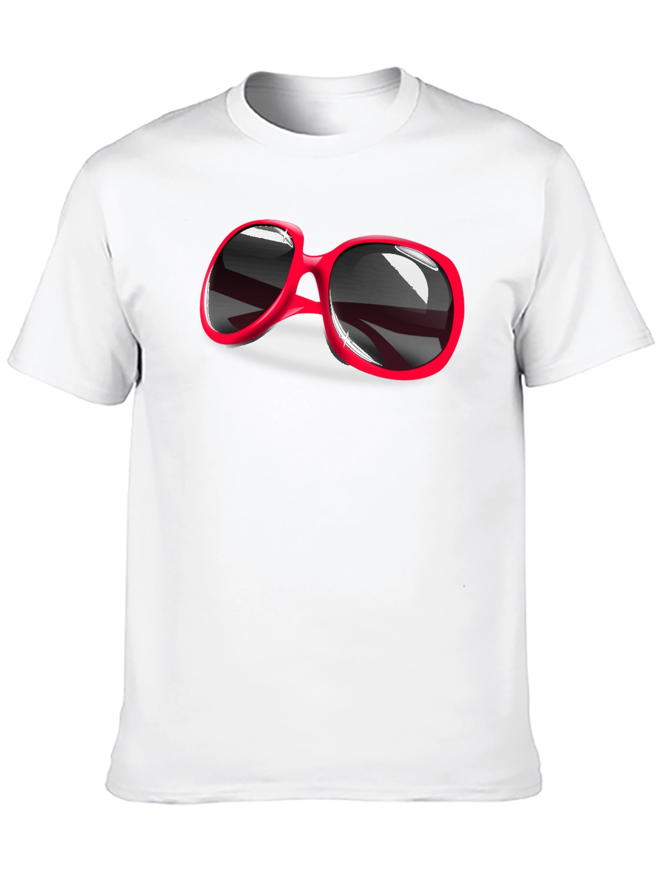 Retro Red Sunglasses Graphic T-Shirt - Cool & Stylish