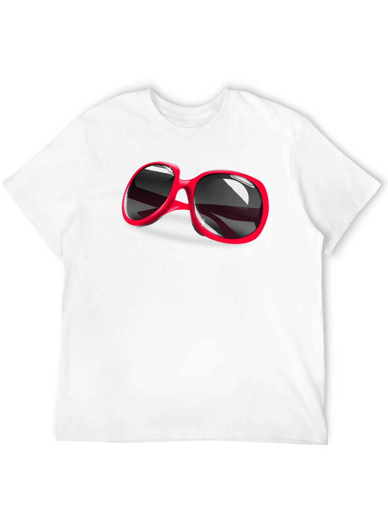 Retro Red Sunglasses Graphic T-Shirt - Cool & Stylish
