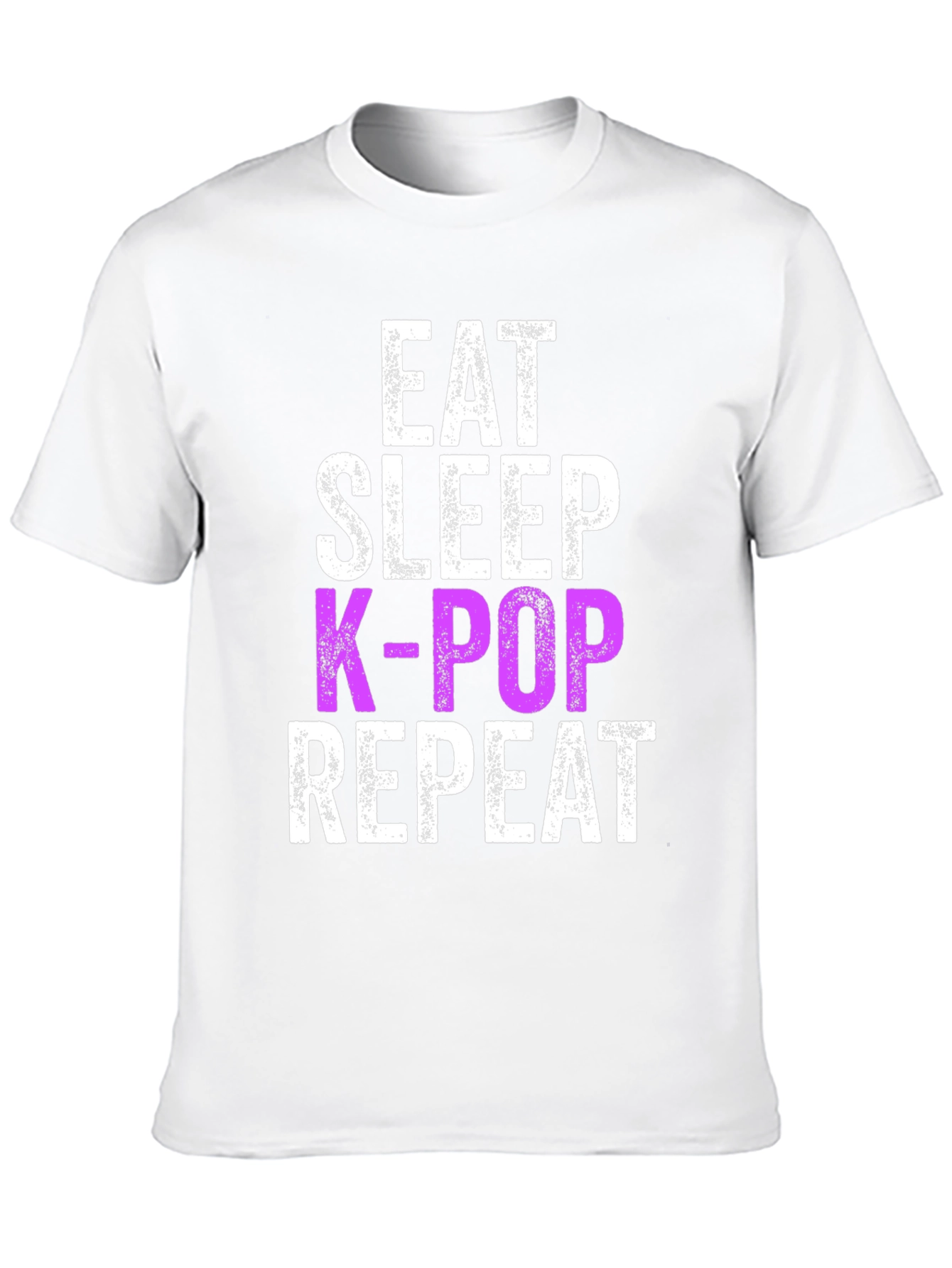 Eat Sleep K-Pop Repeat Black Graphic Tee