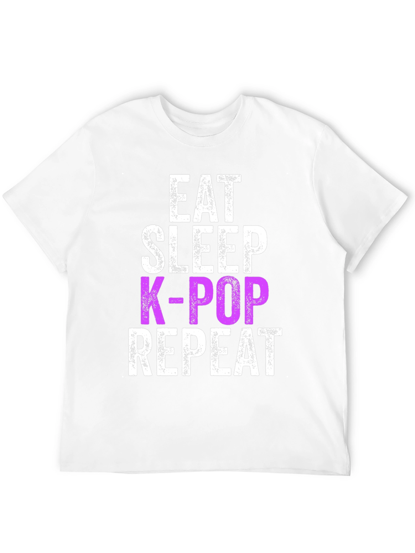 Eat Sleep K-Pop Repeat Black Graphic Tee