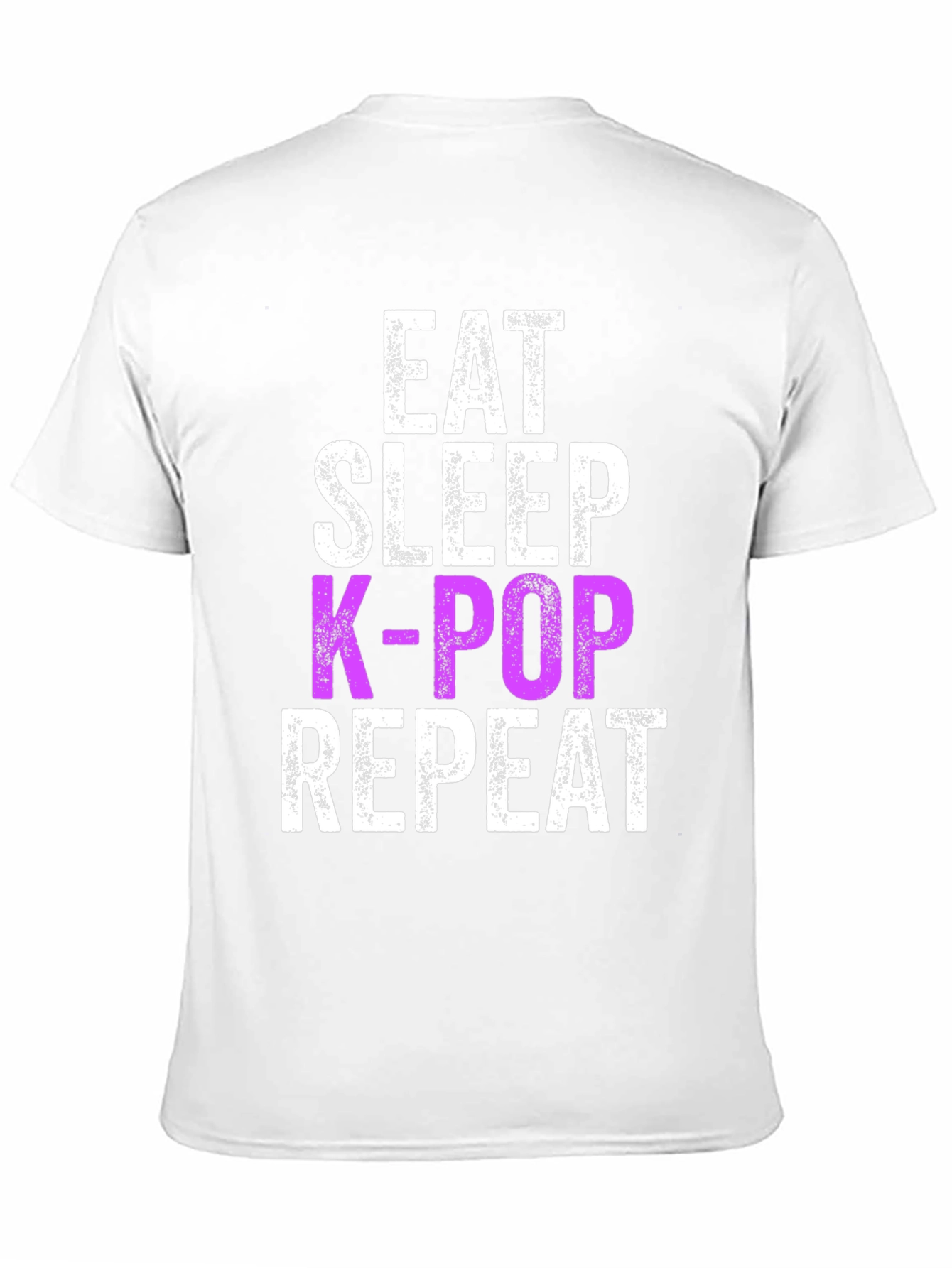 Eat Sleep K-Pop Repeat Black Graphic Tee