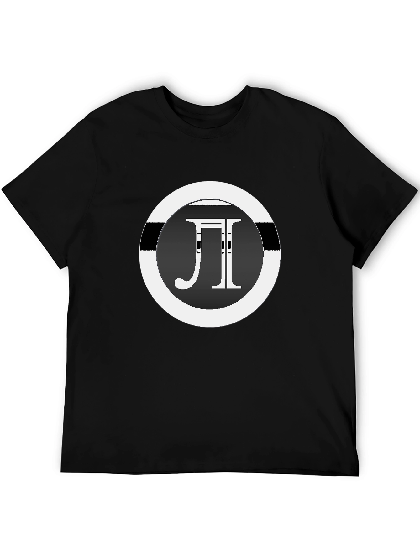 Pi Symbol Graphic T-Shirt - Black Casual Tee