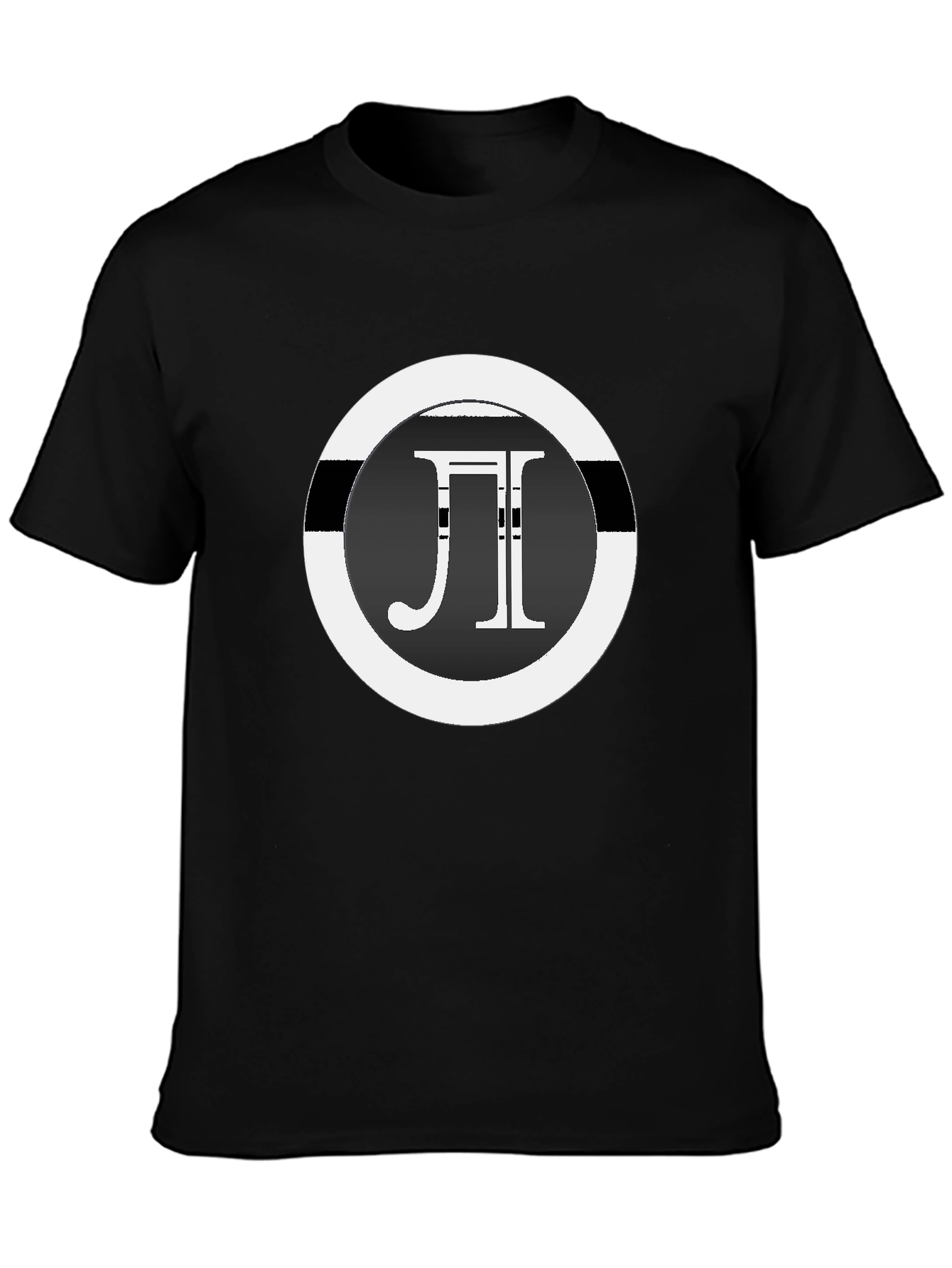 Pi Symbol Graphic T-Shirt - Black Casual Tee