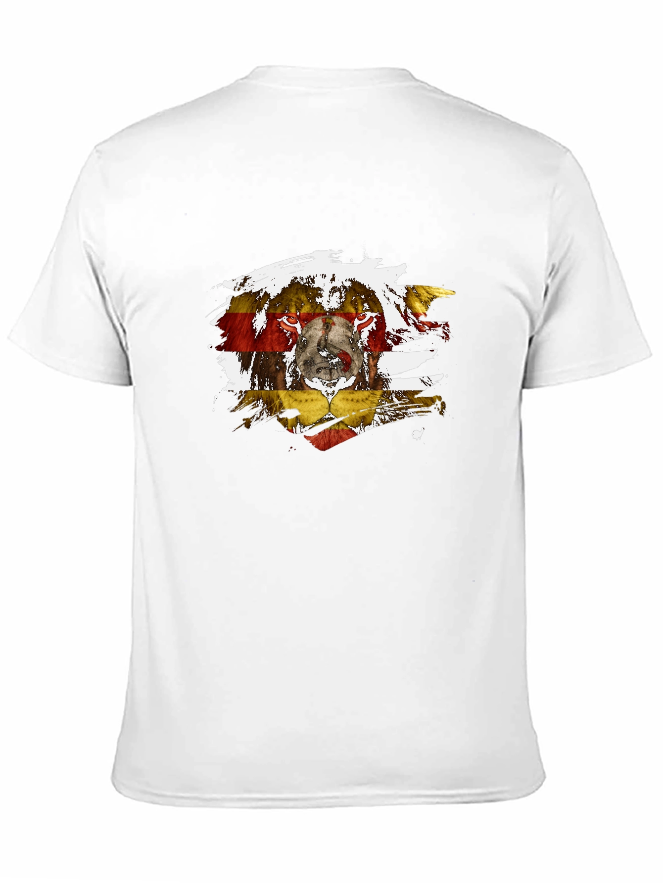 Lion Flag Graphic Black T-Shirt