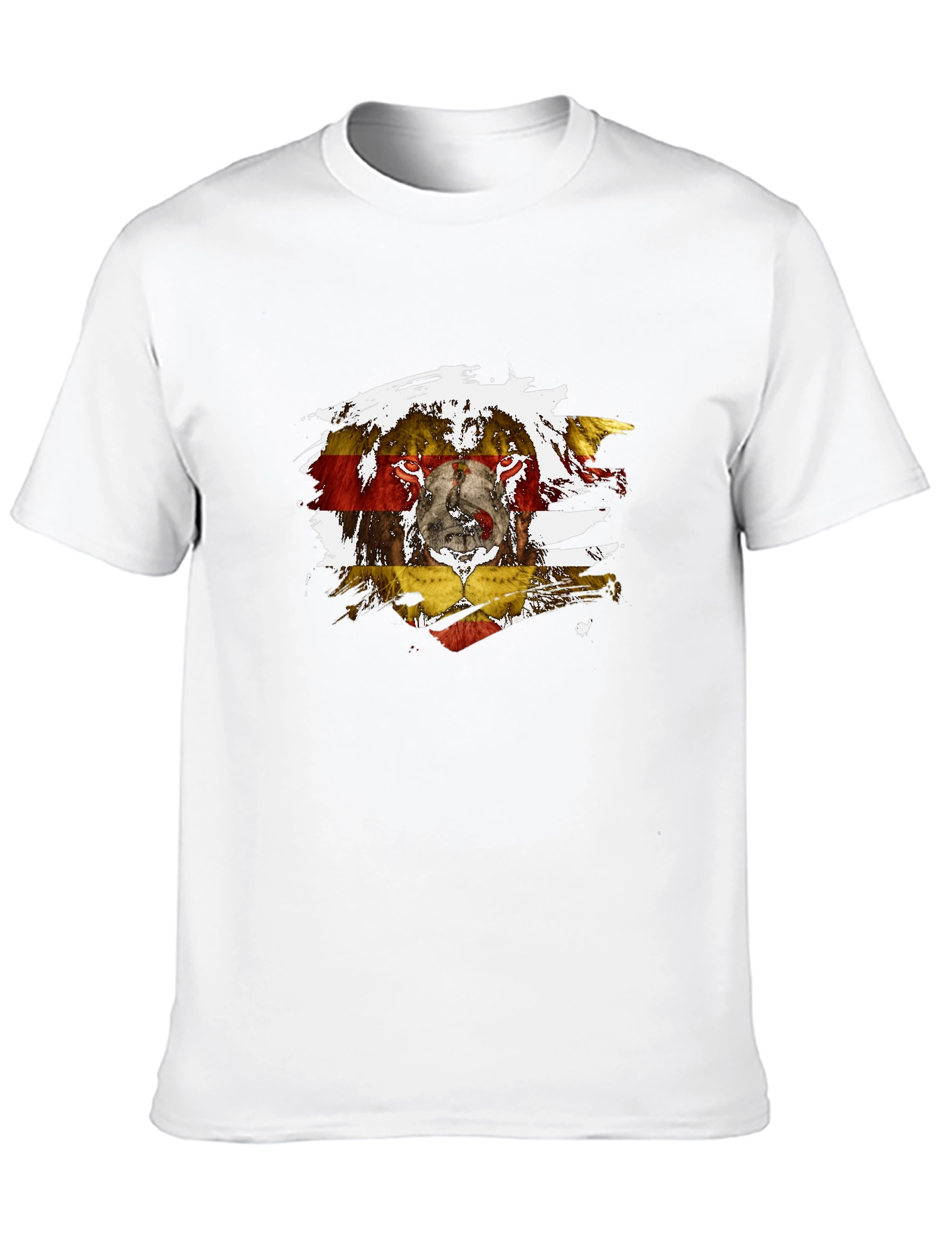 Lion Flag Graphic Black T-Shirt