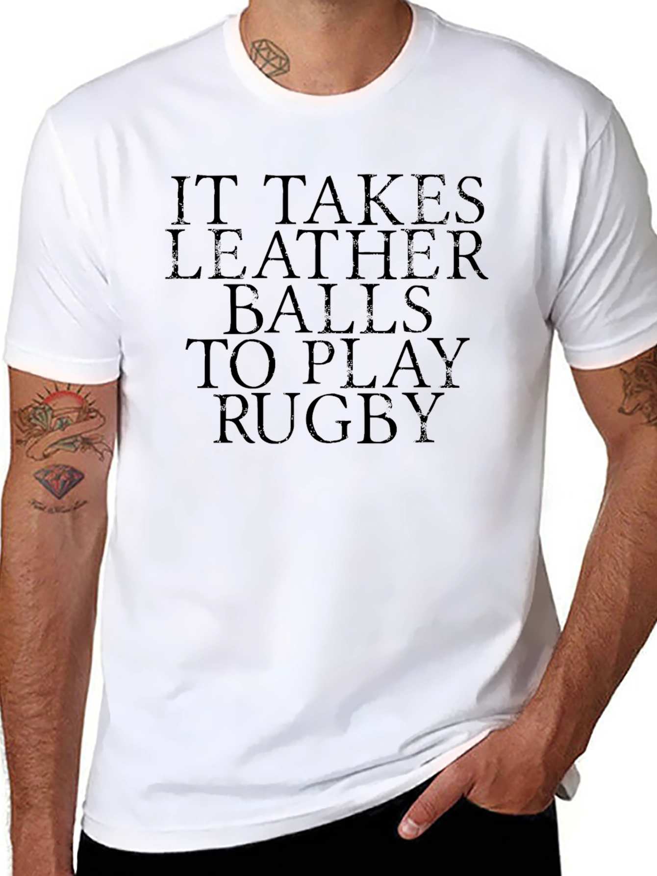 It Takes Leather Balls to Play Rugby T-Shirt