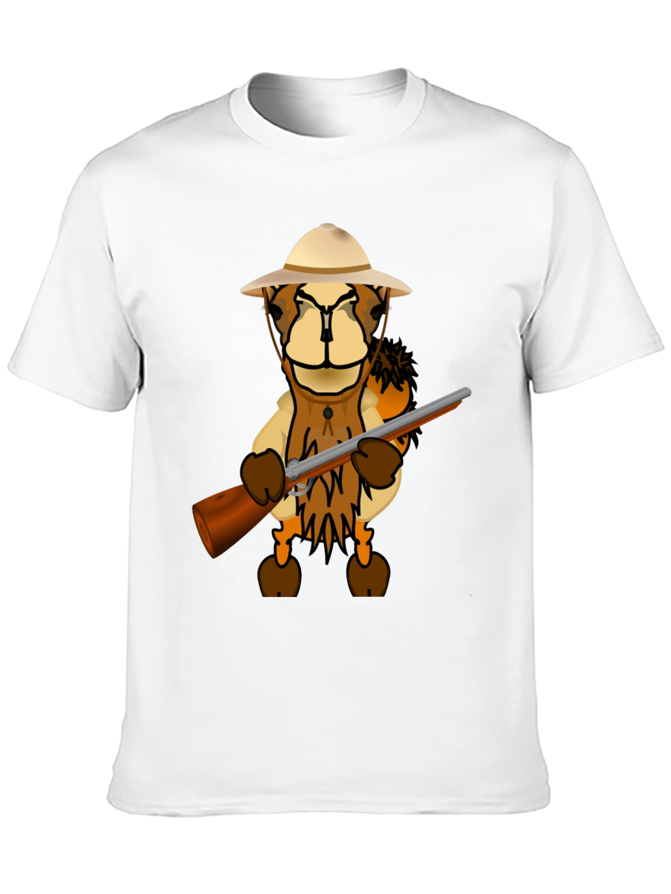 Cartoon Lion Hunter T-Shirt