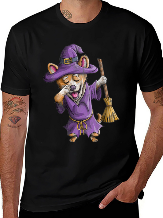 Corgi Witch T-Shirt - Halloween Costume Tee