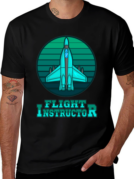 Flight Instructor Graphic Tee - Aviation Lover Gift