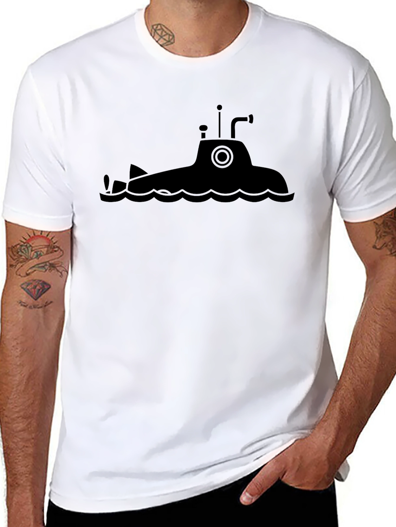 Submarine Graphic Tee - Mens Black T-Shirt