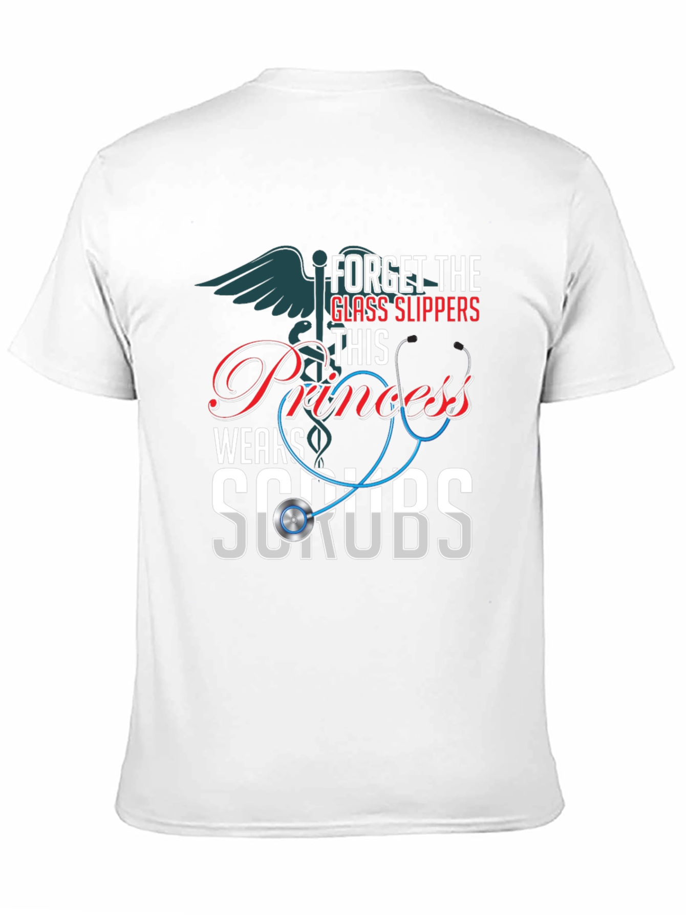 Princess Wears Scrubs T-Shirt: Nurse Apparel