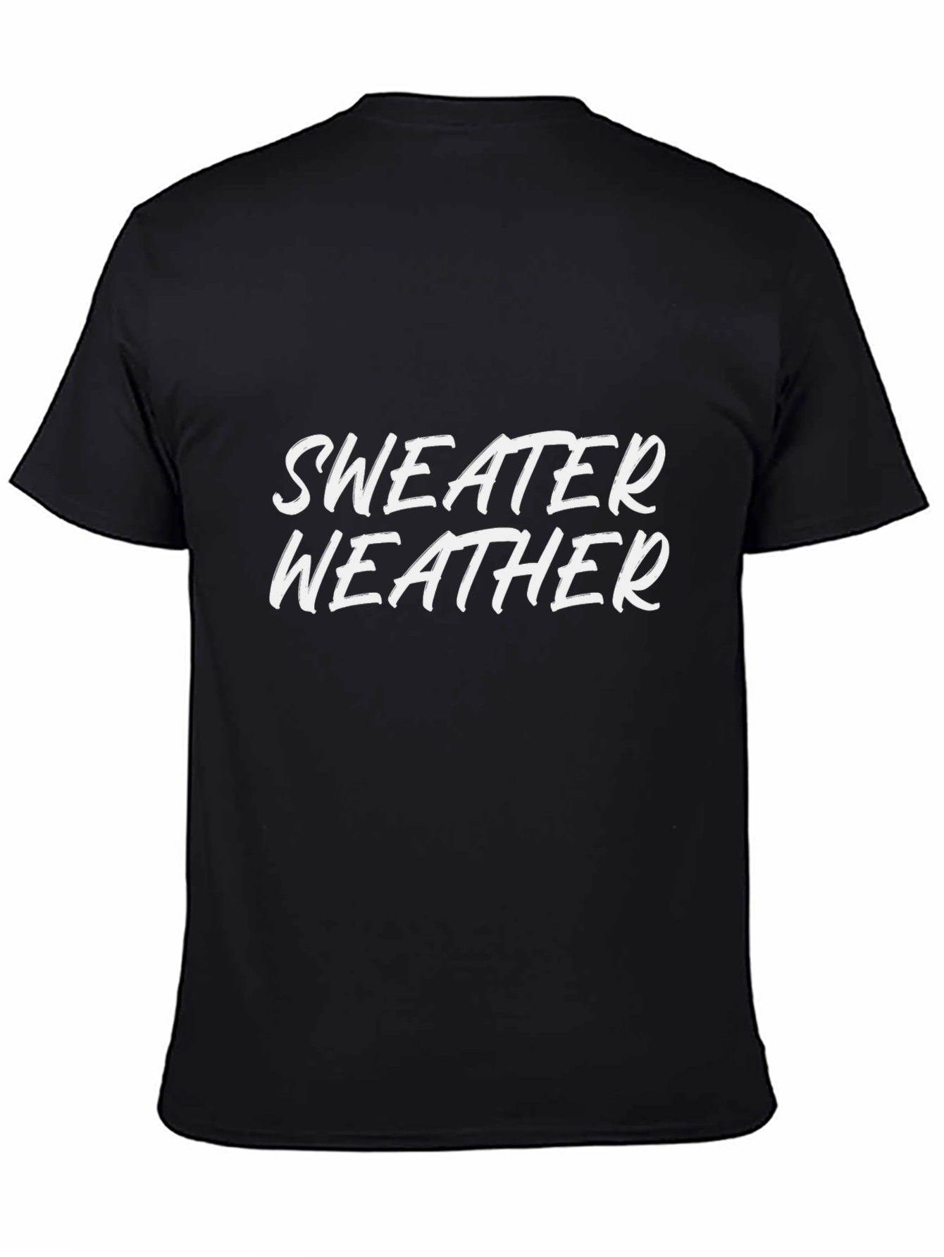 Sweater Weather Graphic Tee - Black