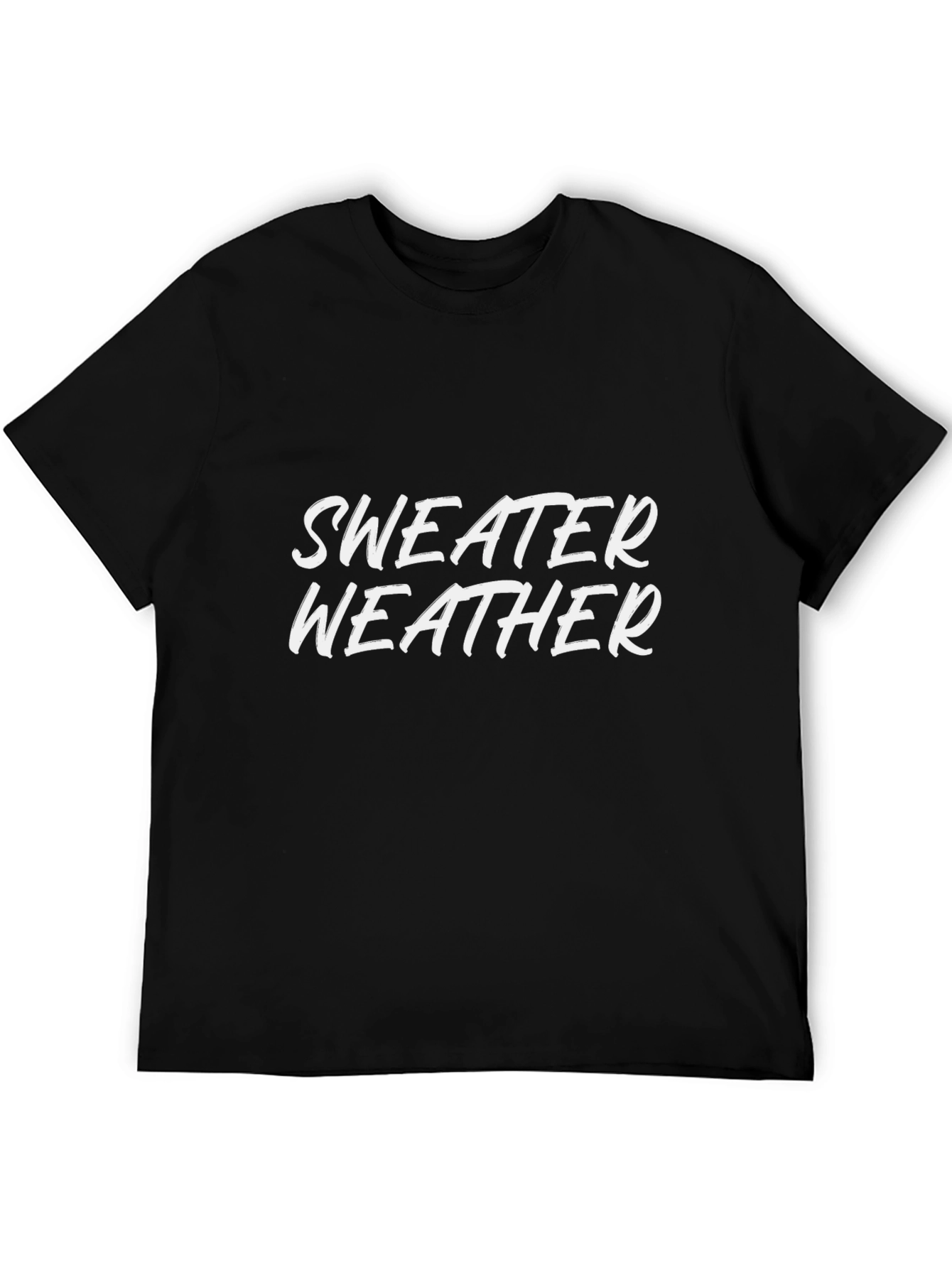 Sweater Weather Graphic Tee - Black