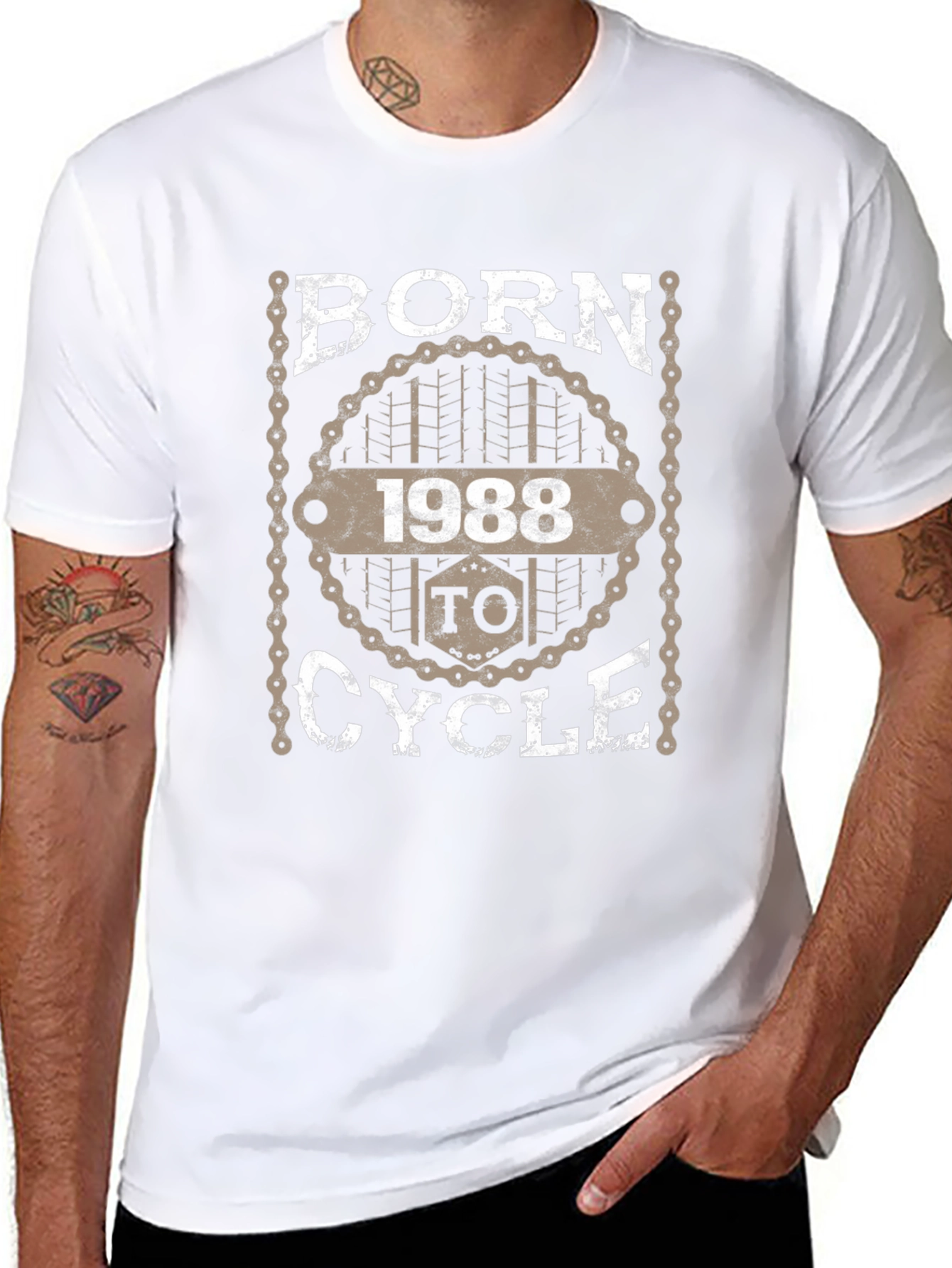 Born To Cycle 1988 T-Shirt