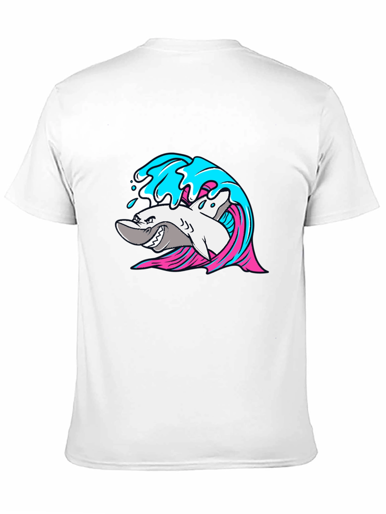 Shark Wave Graphic T-Shirt - Cool Sea Life Tee