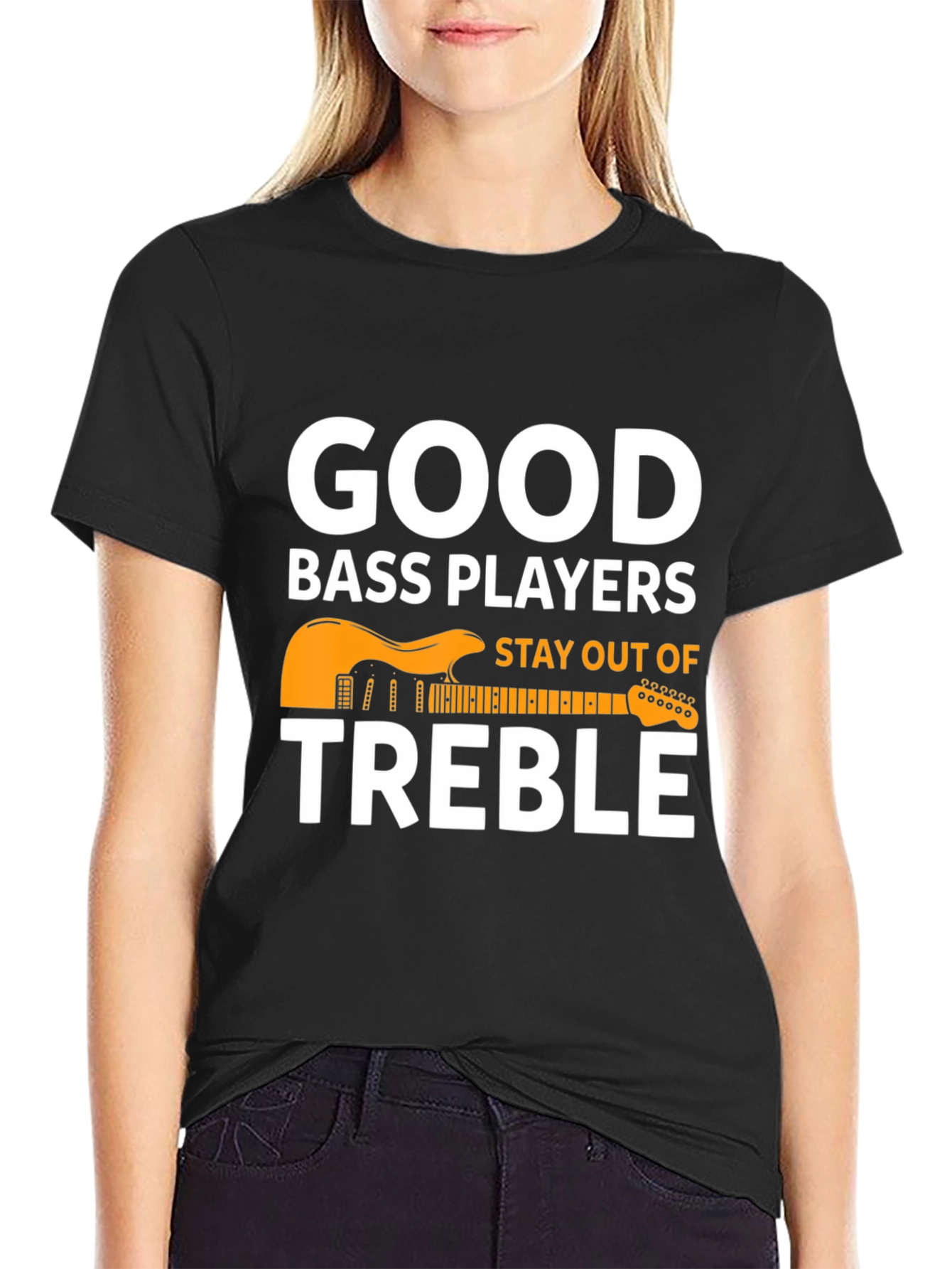 Good Bass Players T-Shirt - Musical Pun Tee