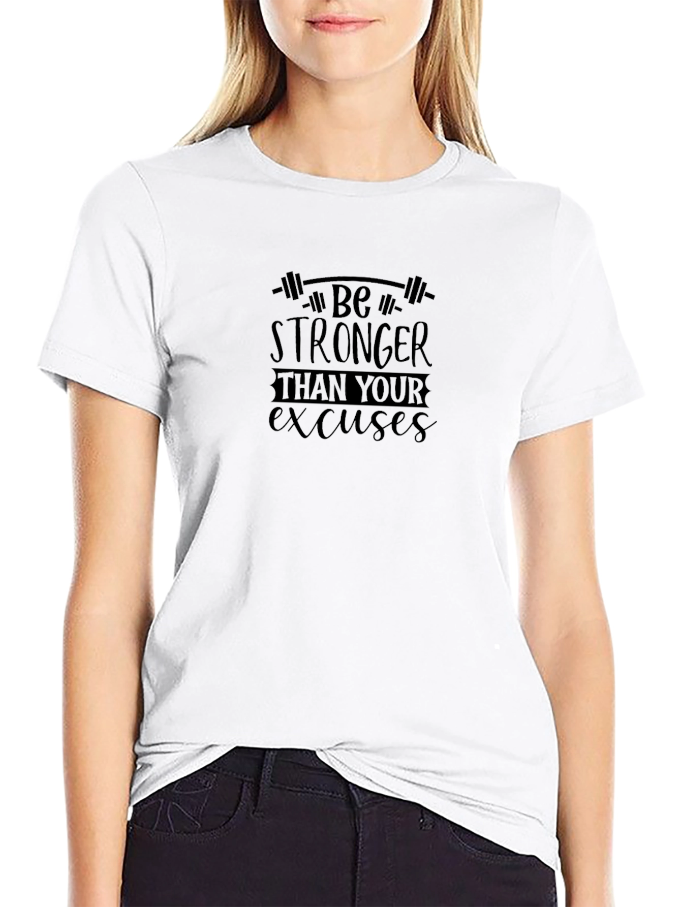 Motivational Fitness T-Shirt: Be Stronger Than Your Excuses