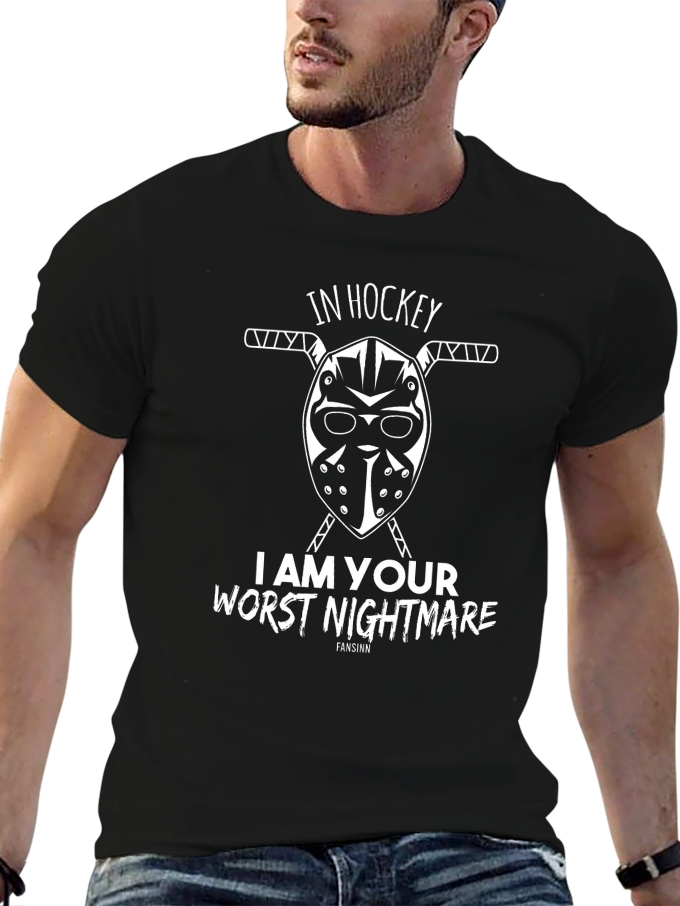 Hockey Nightmare T-Shirt - Fansinn Black Tee